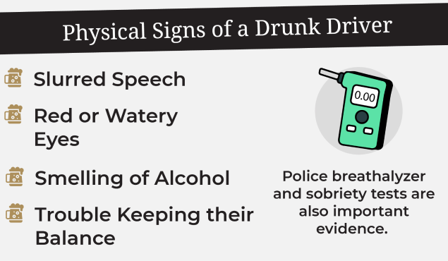 Physical Signs of a Drunk Driver