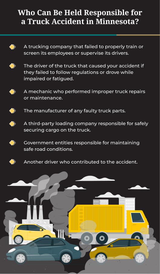 Who Can Be Held Liable for a Truck Accident in Minnesota?
